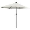 vidaXL Garten-Sonnenschirm Sand 294 x 150 x 224 cm Polyester und Stahl