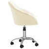 vidaXL Esszimmerst&uuml;hle 2 Stk. Drehbar Creme Stoff