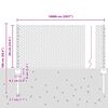 vidaXL Zaun mit Pfosten Grau 0,6 x 100 m Stahl und PVC