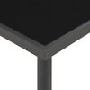 vidaXL Garten-Esstisch Anthrazit 220x90x75 cm Stahl und Glas