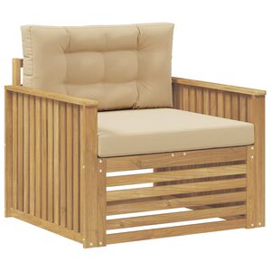 vidaXL Outdoor-Sofa Polyester Wei&szlig;