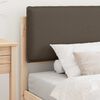 vidaXL Bettgestell mit gepolstertem Kopfteil Taupe 100 x 200 cm