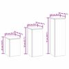 vidaXL Pflanzenst&auml;nder 3 pcs Rostig Wetterfeststahl