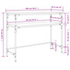 vidaXL Konsolentisch Braun Eichen-Optik 100x35,5x75 cm Holzwerkstoff