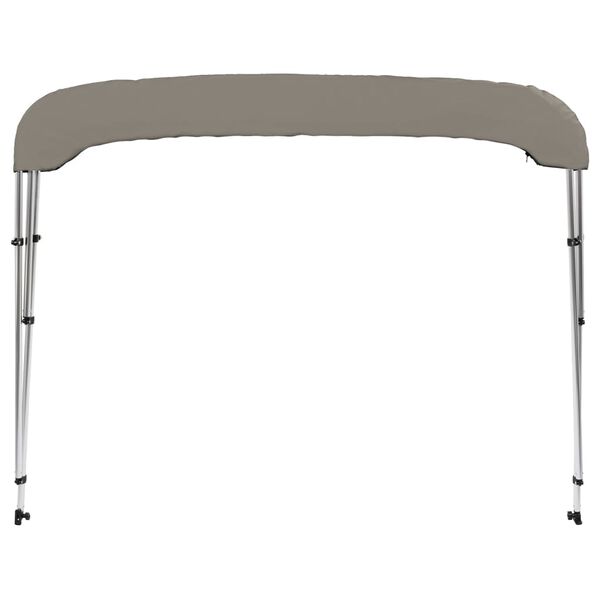 vidaXL 3-Bow Bimini-Top Grau 183x140x137 cm
