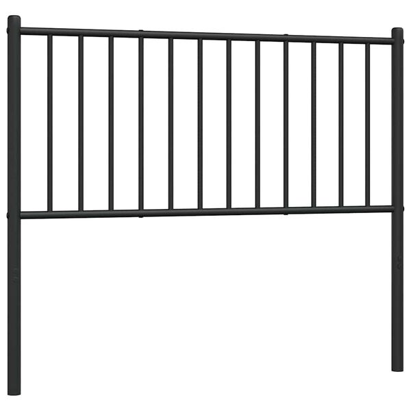 vidaXL Kopfteil Metall Schwarz 100 cm