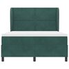 vidaXL Boxspringbett mit Matratze Dunkelgr&uuml;n 200 x 140 cm Polyester
