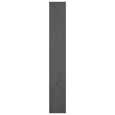 vidaXL Bücherregal/Raumteiler Grau 80x30x199,5 cm Massivholz Kiefer