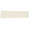 vidaXL Ausziehbare Seitenmarkise 120&times;500 cm Creme