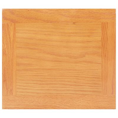 vidaXL Beistelltisch 27x24x55 cm Eiche Massivholz