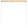 vidaXL Einziehbare Markise 100&times;150 cm Gelb und Wei&szlig;