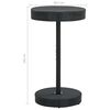 vidaXL 3-tlg. Gartenbar-Set Poly Rattan Schwarz