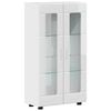 vidaXL Sideboard mit Regal FLORIN Hochglanz Wei&szlig; 55,5 x 29 x 100 cm