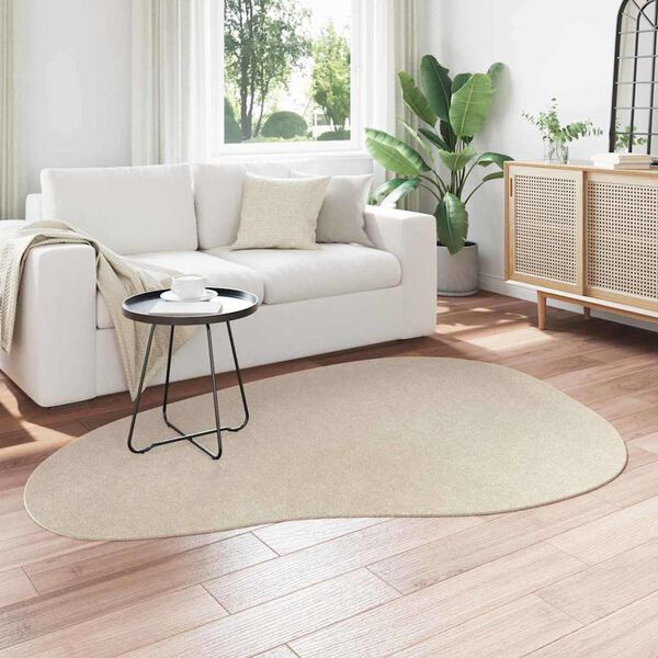 vidaXL Bereichsteppiche HUARTE Beige 140 x 200 cm Polyester