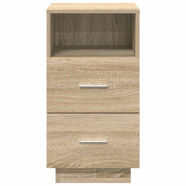 vidaXL Nachttisch mit 2 Schubladen Sonoma-Eiche 36x36x68 cm