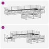 vidaXL Outdoor-Sofagarnitur 8 pcs Natur Massivholz Akazie