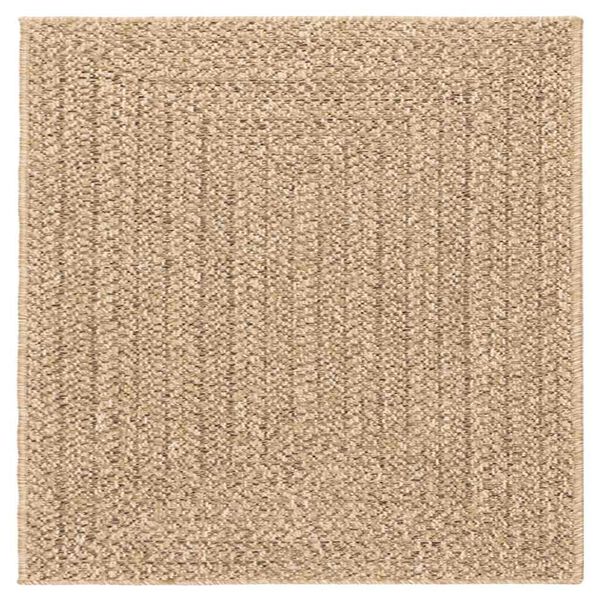 vidaXL Teppich ZIZUR 200x200 cm Jute-Optik Indoor und Outdoor