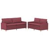 vidaXL Sofa Set 2 stk. Weinrot Stoff