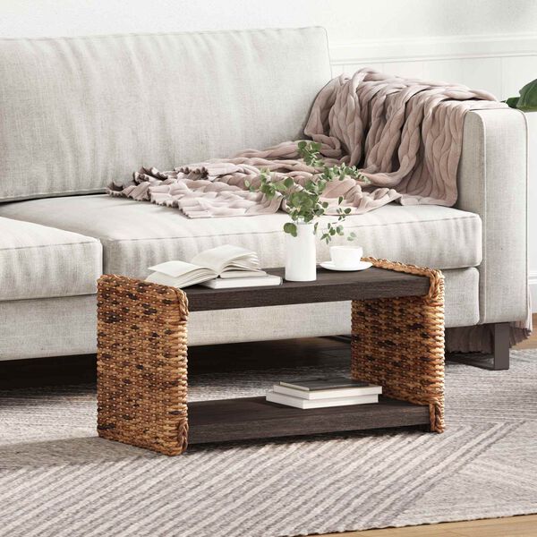 vidaXL Couchtisch Natur 70 x 35 x 35 cm Massives Mahagoni Holz