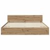 vidaXL Bettrahmen Artisan-Eiche 200 x 200 cm Holzwerkstoff