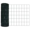 vidaXL Eurozaun Gr&uuml;n 0,6 x 50 m PVC-beschichtetes Eisen