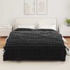 vidaXL Kunstfell Kaninchenfell Decke 4 pcs Schwarz 220 x 240 cm