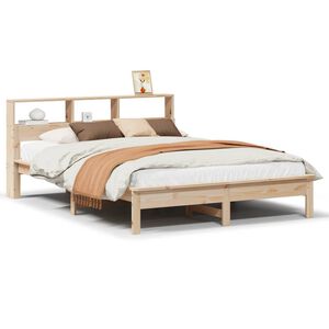 vidaXL Massivholzbett ohne Matratze 140x190 cm Kiefernholz