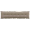vidaXL R&uuml;ckenkissen Taupe 200 x 50 cm Mikrofaserstoff