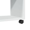 vidaXL Rollschrank Wei&szlig; 72x33x42,5 cm Holzwerkstoff