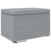 vidaXL Hocker Hellgrau 61 x 41 x 40 cm Stoff und Pressholz