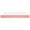 vidaXL Taschenfederkernmatratze Rosa 180x200x20 cm Samt