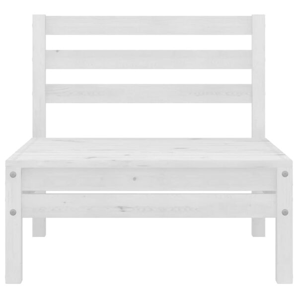 vidaXL 13-tlg. Garten-Lounge-Set Wei&szlig; Kiefer Massivholz