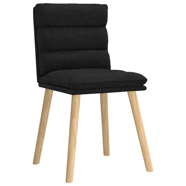 vidaXL Esszimmerst&uuml;hle 6 Stk. Schwarz Stoff
