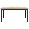 vidaXL Esstisch Natur 140 x 80 x 75 cm Massives Kiefernholz