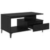 vidaXL Couchtisch Schwarz Eichen-Optik 90 x 49 x 45 cm Holzwerkstoff