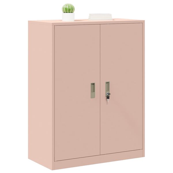 vidaXL Aufbewahrungsschrank Rosa 80 x 40 x 105 cm Stahl
