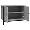 vidaXL TV-Schrank mit Türen Grau Sonoma 60x35x45 cm Holzwerkstoff