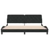 vidaXL Bettgestell ohne Matratze Schwarz 200x200 cm Samt