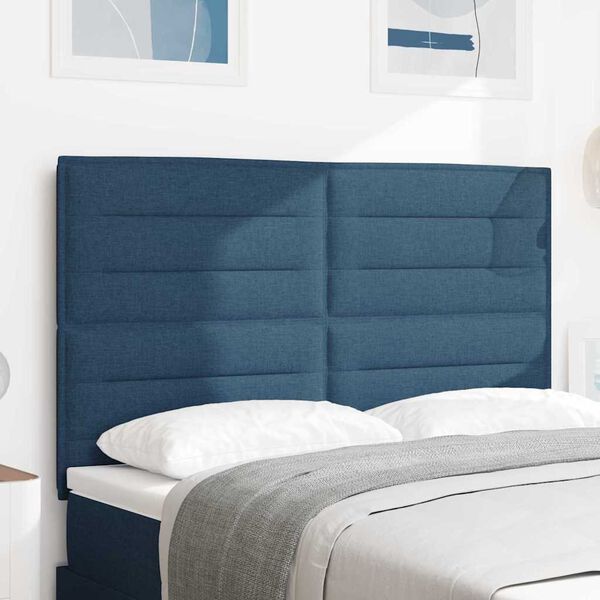 vidaXL Kopfteil mit Kopfteil Blau 160 cm Kunstleder