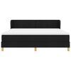 vidaXL Boxspringbett mit Matratze Schwarz 180 x 200 cm Stoff