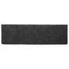 vidaXL Stufenmatten Selbstklebend 20 Stk. 65x21x4 cm Grau Rechteckiger Rand