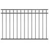 vidaXL Zaunelement Assen Stahl 1,7 x 1 m Schwarz