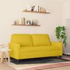 vidaXL 2-Sitzer-Sofa Gelb 140 cm Samt