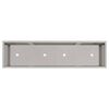 vidaXL Hochbeet Gartenpflanzer Silber 100 x 26 x 82 cm Edelstahl