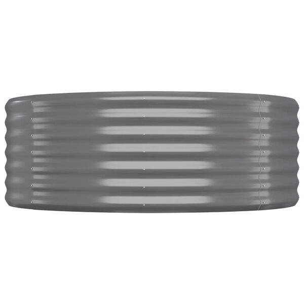 vidaXL Hochbeet Verzinkter Stahl 175x100x36 cm Grau