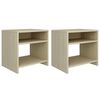 vidaXL Nachttische 2 Stk. Sonoma Eiche 40x30x40 cm Holzwerkstoff