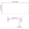 vidaXL Fensterb&auml;nke 2 Stk. Unbehandelt 100x40x2 cm Massivholz Eiche