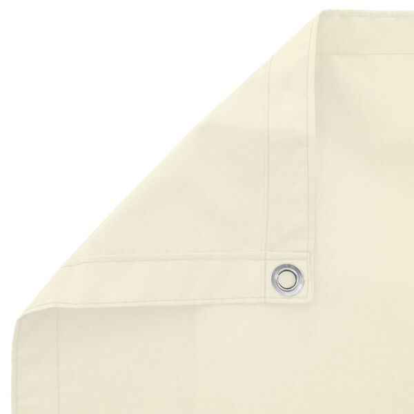 vidaXL Balkonsichtschutz Creme 110 x 700 cm Oxford-Stoff