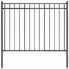 vidaXL Gartenzaun ASSEN Stahl 1,7 x 1,2 m Schwarz