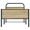 vidaXL Bettgestell ohne Matratze 75x190 cm Sonoma-Eiche Holzwerkstoff